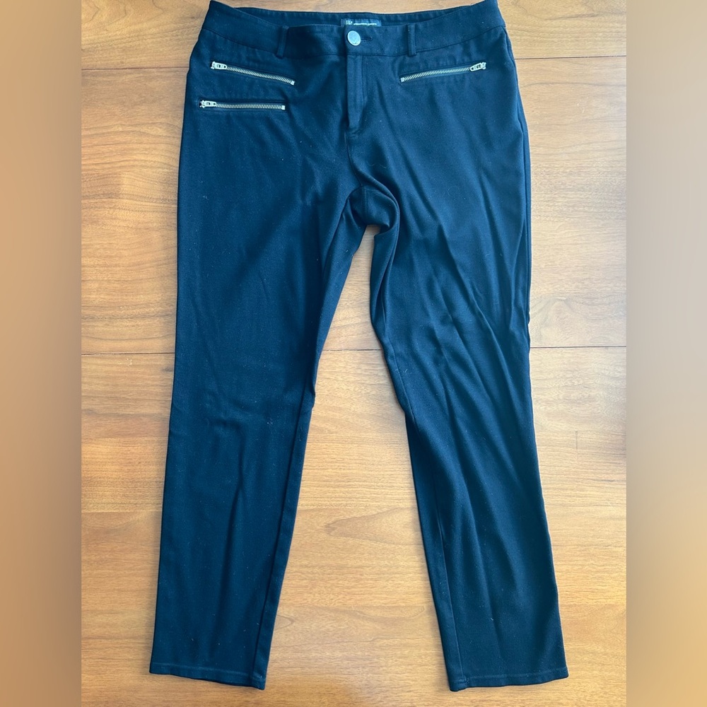 INC Size 12 Black Straight Pants